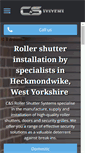 Mobile Screenshot of csrollershutters.co.uk