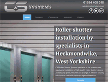 Tablet Screenshot of csrollershutters.co.uk